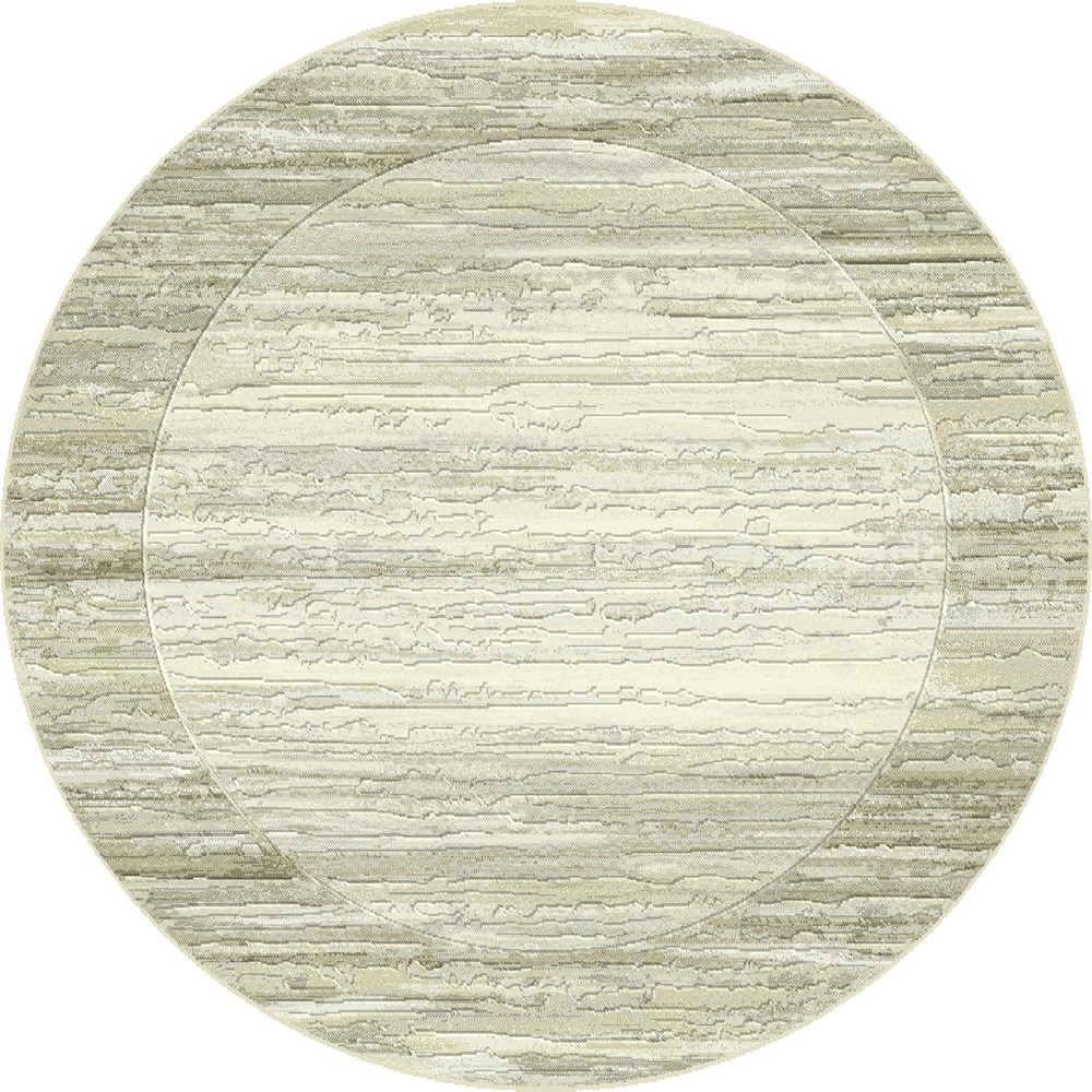 Galleria Circle Round Rugs 63138 6282 in grey and beige